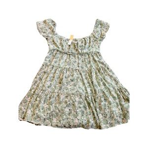 Trixie, Sage, puff sleeve dress from Francesca’s NWT XL country western